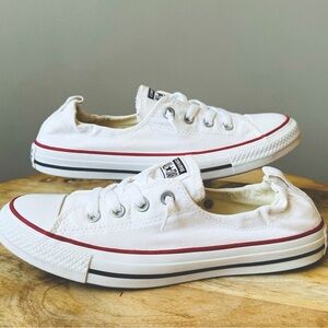 Converse Chuck Taylor All-Star shoreline slip on sneaker white women 6 canvas